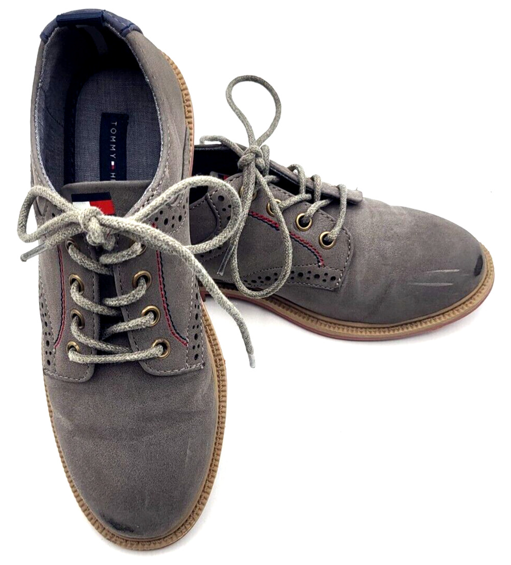 TOMMY HILFIGER Oxford Shoes Michael Pearl Grey Lace Up Boys Size 1